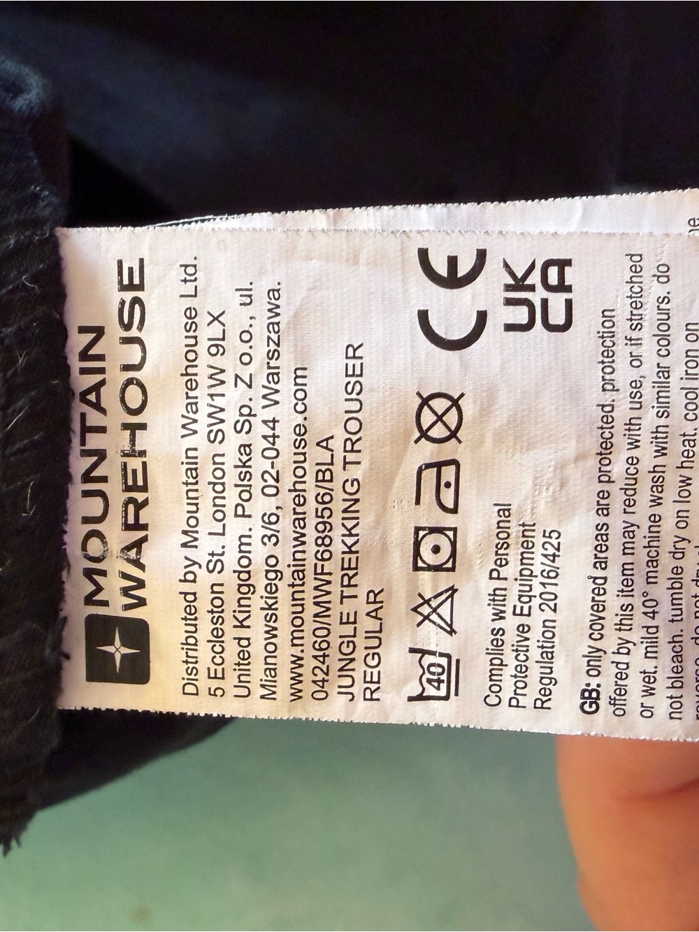 Men's Black Cargo Tech Pants - Performance Utility - Picture 5 of 5